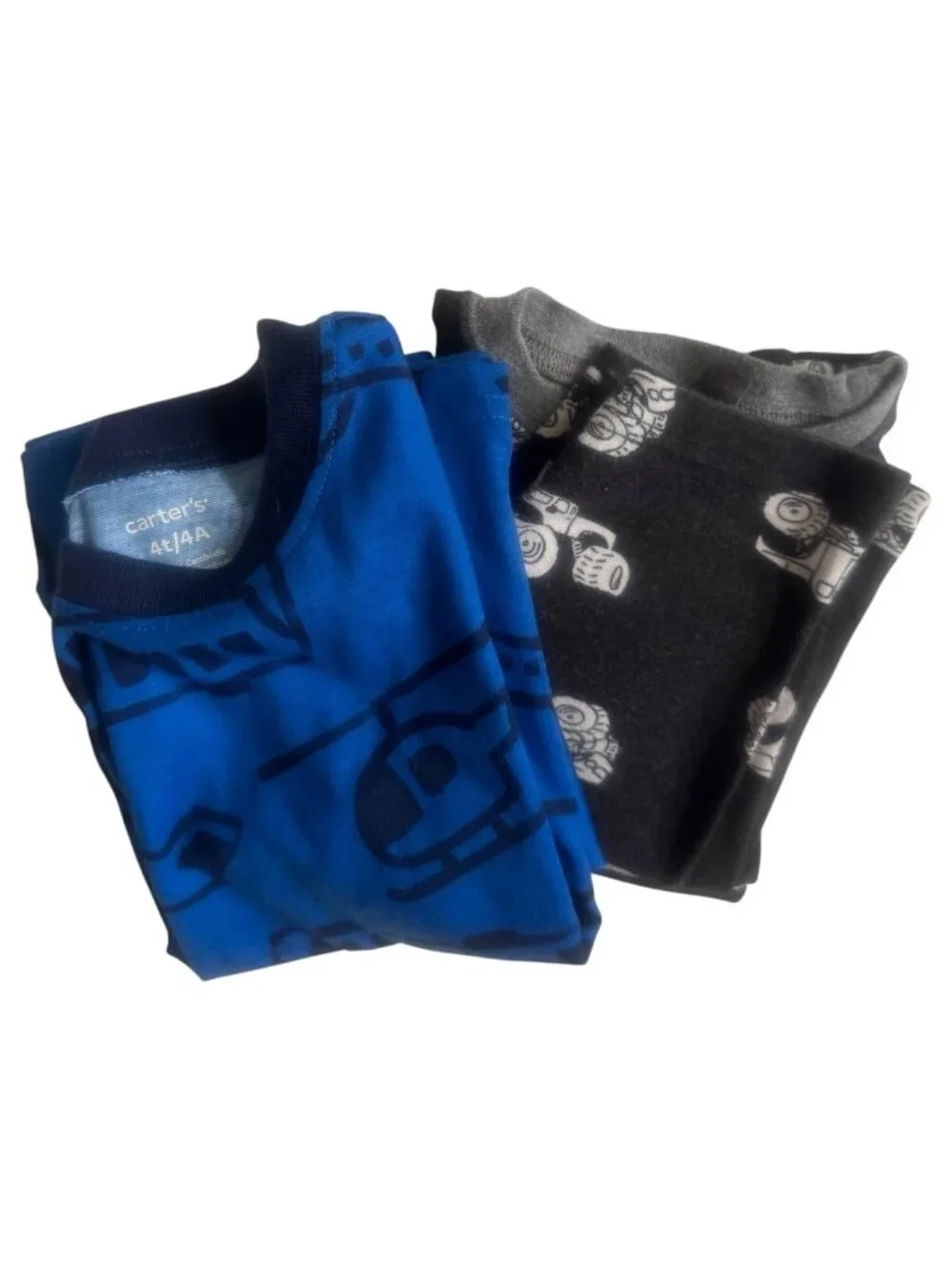 Boy's Size 4T Carters 2 PAIR Short PJs